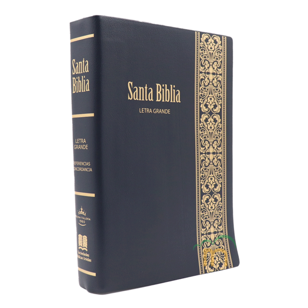 Biblia mediana letra grande RVR60 - Negro grecas doradas - Image 3