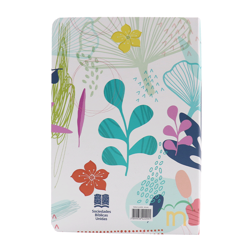 Biblia mediana letra grande RVR60 - Blanca flores - Image 4