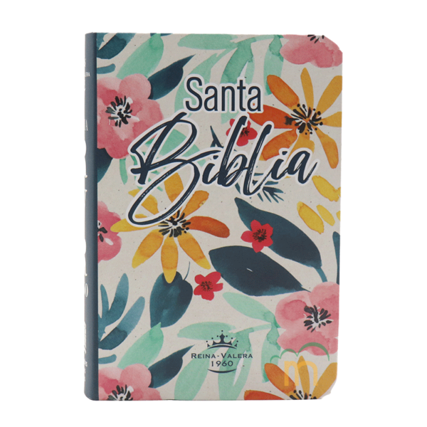 Biblia mini bolsillo semiflexible RVR60 - Flores