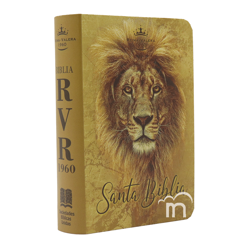 Biblia mini bolsillo semiflexible RVR60 - León dorado - Image 3