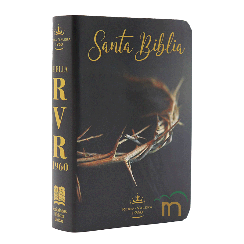 Biblia mini bolsillo semiflexible RVR60 - Corona negro - Image 3