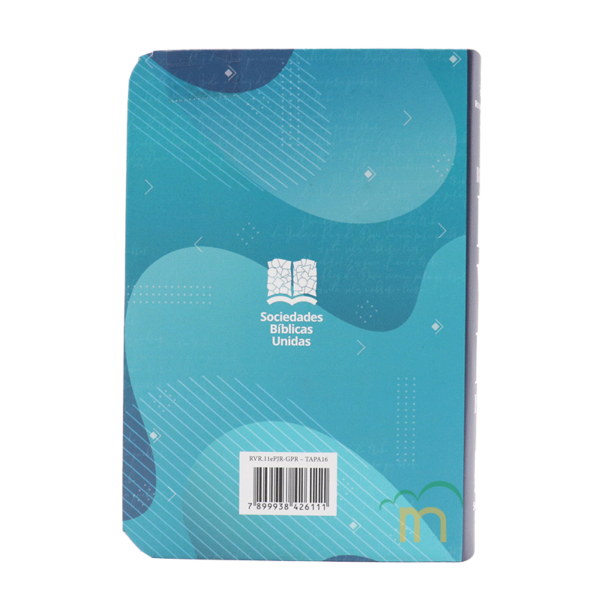 Biblia mini bolsillo semiflexible RVR60 - León azul - Image 4