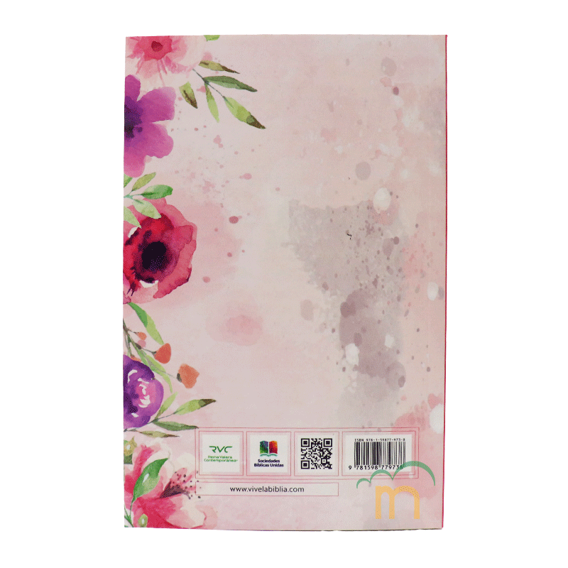 Biblia misionera RVC - Flores rosa - Image 4