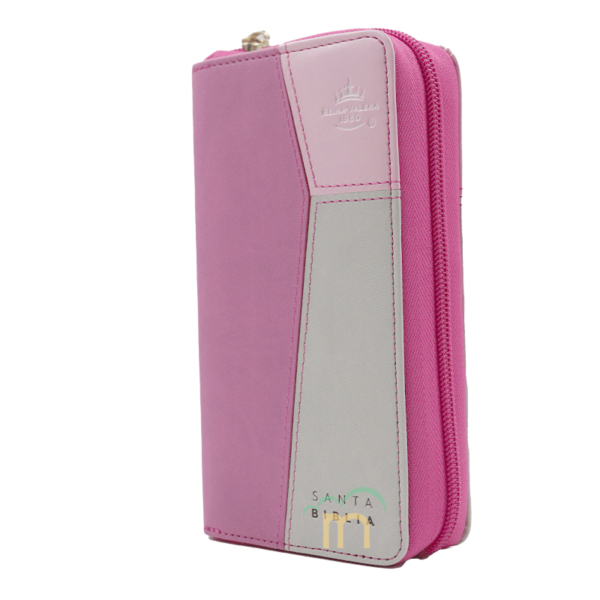 Biblia chequera RVR60 - Contempo tricolor rosa - Cierre - Índice - Image 2