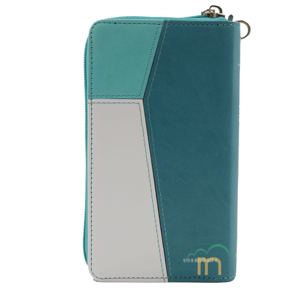 Biblia chequera RVR60 - Contempo tricolor turquesa - Cierre - Índice - Image 4