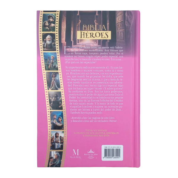 Biblia héroes RVR60 - Rosa - Tapa dura - Image 4