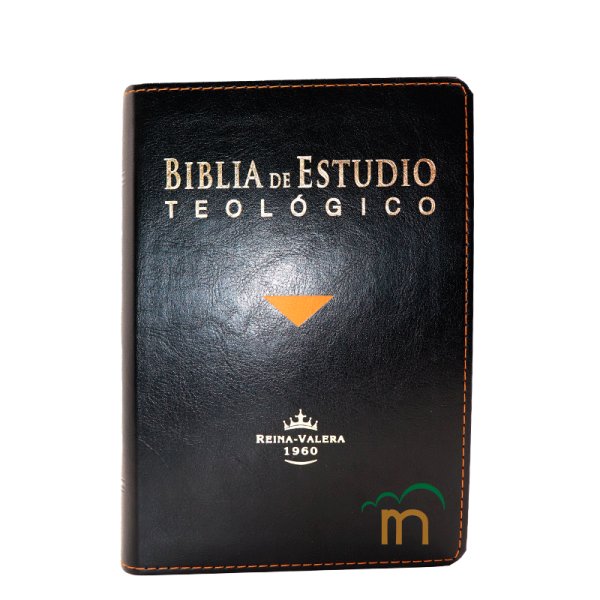 Biblia de estudio teológico RVR60 - Negra - Tamaño manual - Índice