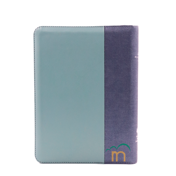 Biblia grande letra gigante RVR60 - QR Azul Menta - Cierre - Image 4