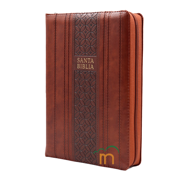 Biblia manual letra gigante RVR60 - Marrón - Cierre - Índice - Image 2