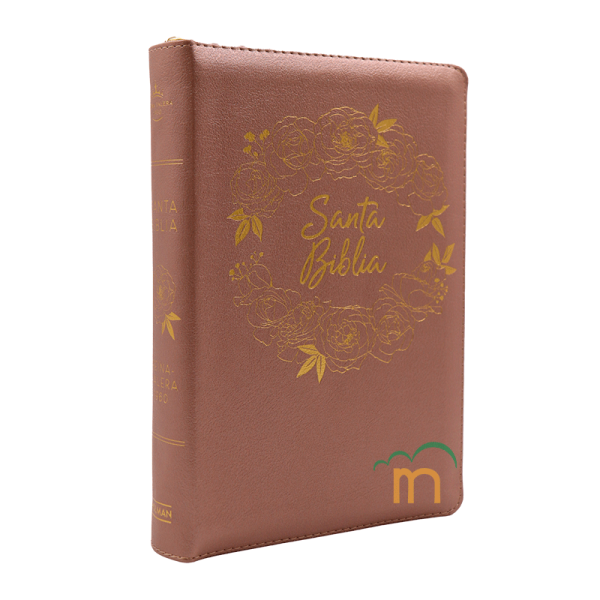 Biblia manual letra gigante RVR60 - Rosa - Cierre - Índice