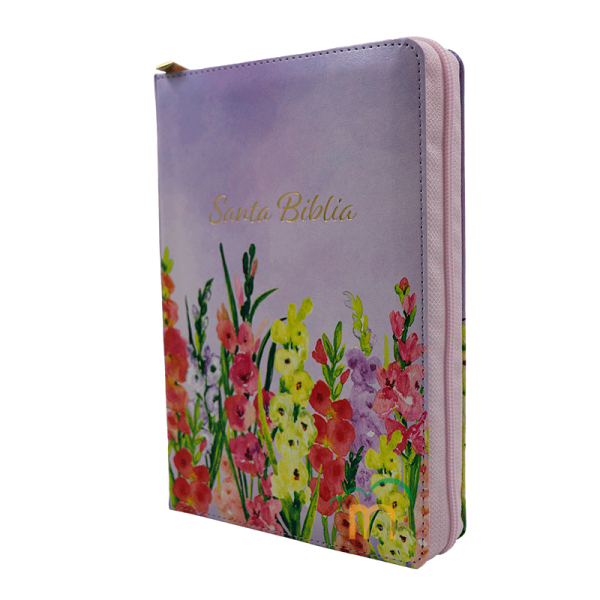 Biblia manual letra gigante RVR60 - Lavanda - Cierre - Índice - Image 2