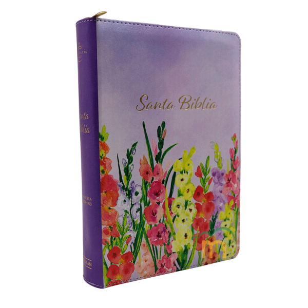 Biblia manual letra gigante RVR60 - Lavanda - Cierre - Índice - Image 3