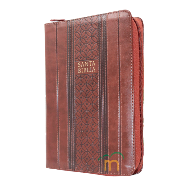 Biblia manual letra grande RVR60 - Marrón - Cierre - Índice - Image 2