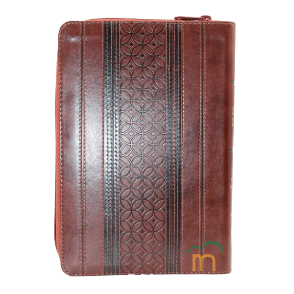 Biblia manual letra grande RVR60 - Marrón - Cierre - Índice - Image 4