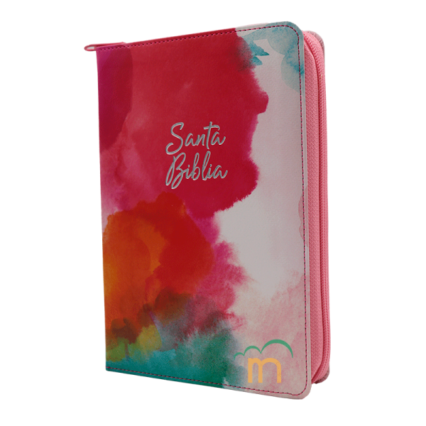 Biblia manual letra grande RVR60 - Acuarela - Cierre - Índice - Image 2