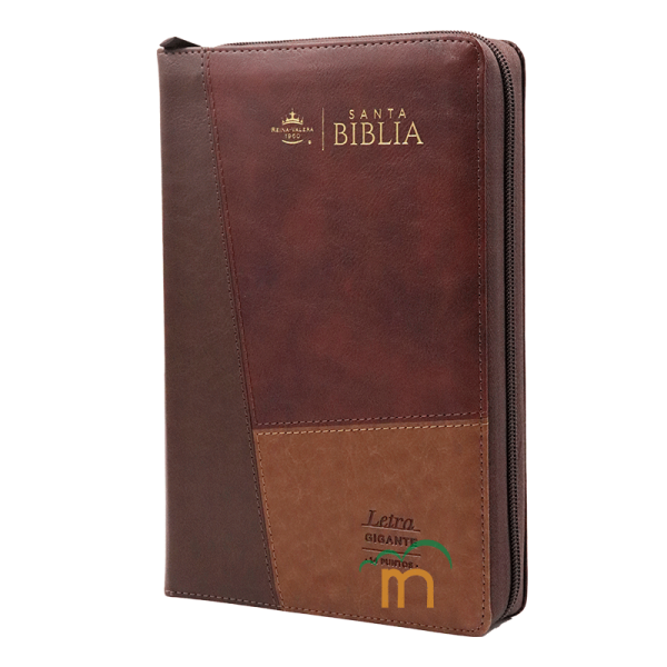 Biblia manual letra gigante RVR60 - Iconic Tricolor Café - Cierre – Índice - Image 2