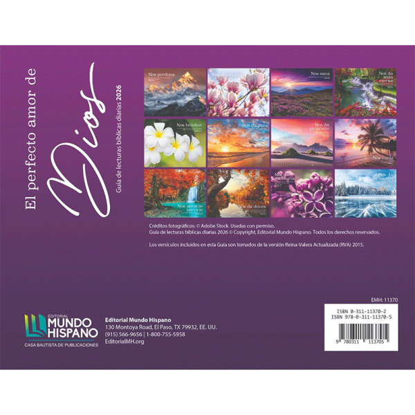 Calendario 2026 - Mundo Hispano - El perfecto amor de Dios Fotos - Image 2