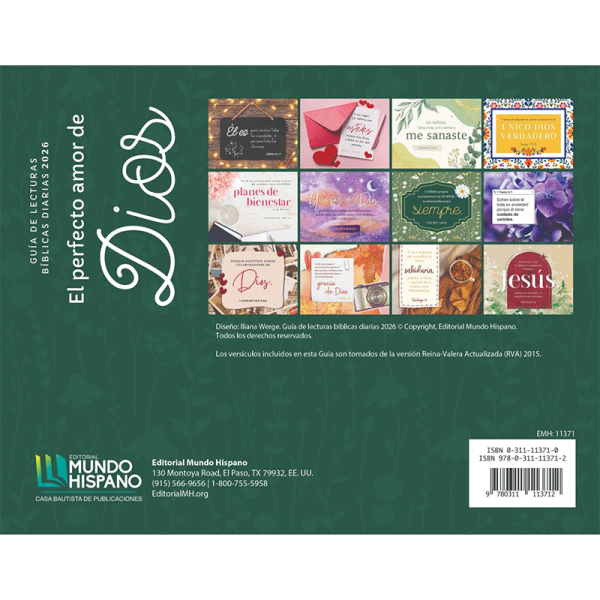 Calendario 2026 - Mundo Hispano - El perfecto amor de Dios Diseños - Image 2