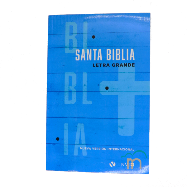 Biblia manual letra grande NVI - Azul
