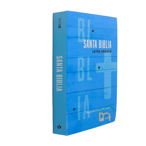 Biblia manual letra grande NVI - Azul - Image 3