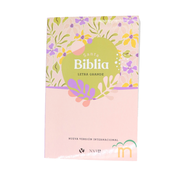Biblia manual letra grande NVI - Flores