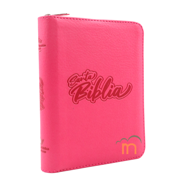 Biblia chica letra chica 8 puntos RVR60 - QR Fucsia - Cierre - Image 2