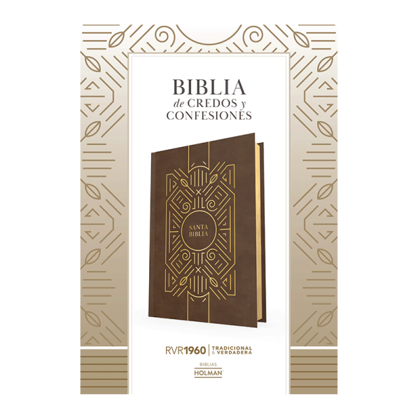 Biblia de credos y confesiones RVR60 - Café - Tapa dura