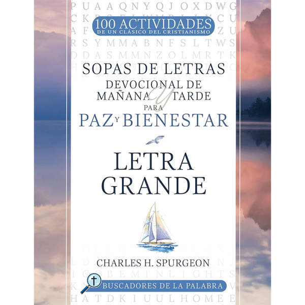 Sopas de letras - Devocional de mañana y tarde para paz y bienestar - Letra grande