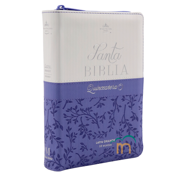 Biblia quinceañera RVR60 - Lila blanco - Cierre - Índice - Image 3
