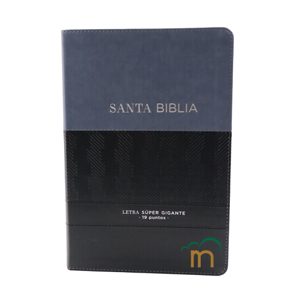 Biblia Éfeso grande letra súpergigante RVR60 - Negro geométrico