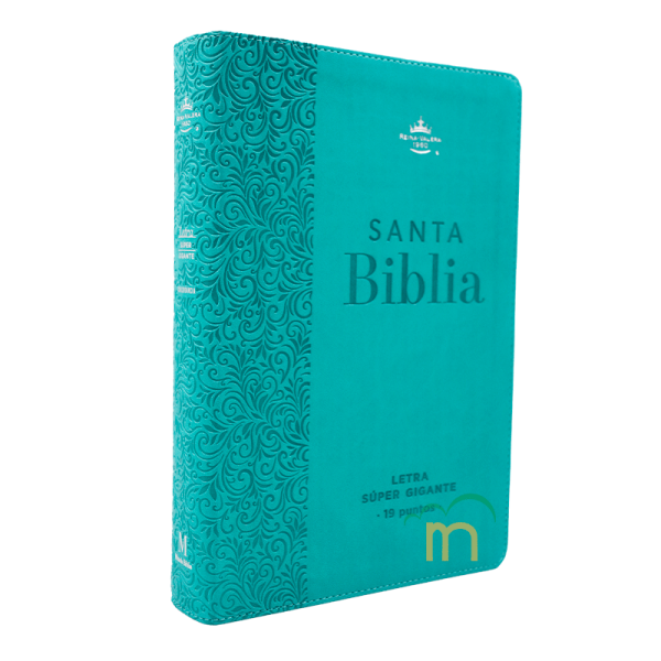Biblia Éfeso grande letra súpergigante RVR60 - Turquesa floral - Image 3