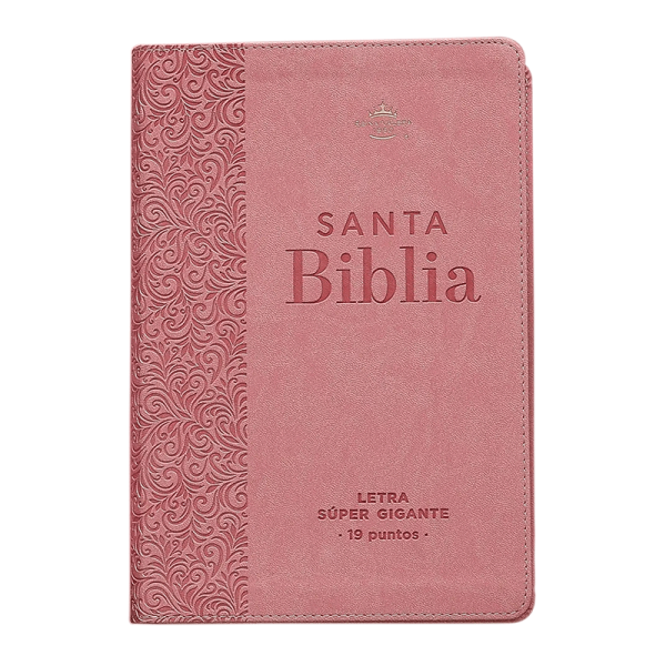 Biblia Éfeso grande letra súpergigante RVR60 - Rosa floral