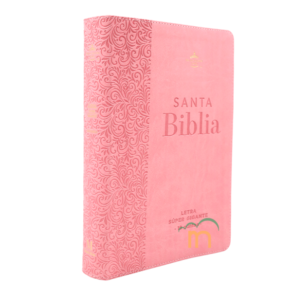 Biblia Éfeso grande letra súpergigante RVR60 - Rosa floral - Image 3