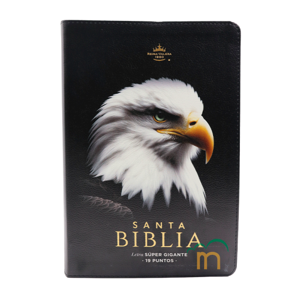 Biblia sabiduría águila letra súpergigante RVR60 - Negro
