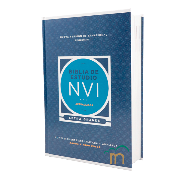 Biblia de Estudio NVI 2022 Actualizada - Letra Grande - Tapa Dura
