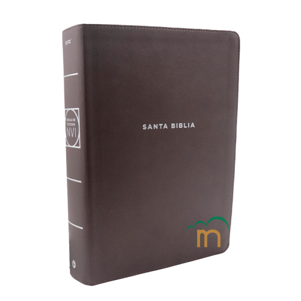 Biblia de Estudio NVI 2022 Actualizada - Letra Grande - Imitación Piel Café - Image 3