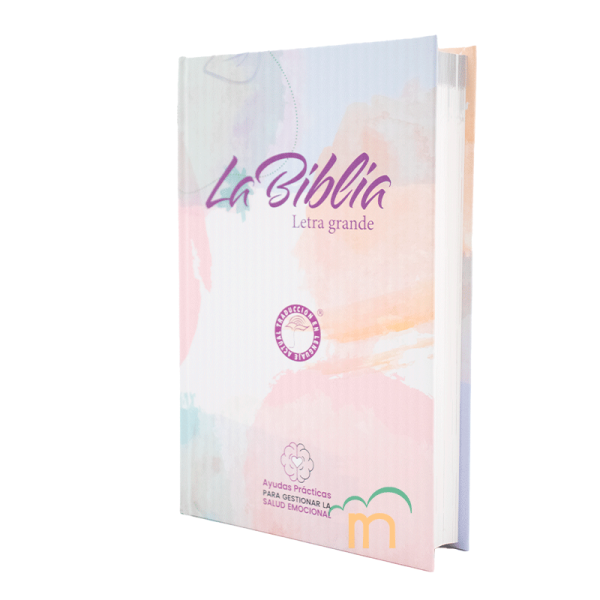 Biblia Mediana Salud Emocional TLA - Letra Grande - Tapa Dura - Blanco Lila - Image 2