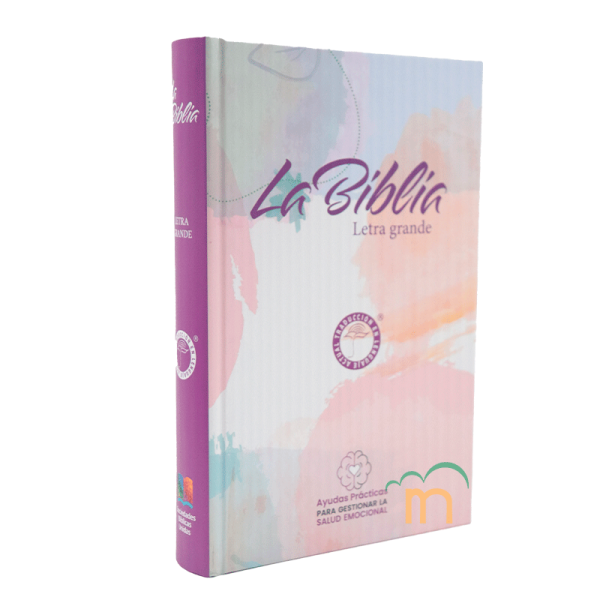 Biblia Mediana Salud Emocional TLA - Letra Grande - Tapa Dura - Blanco Lila - Image 3