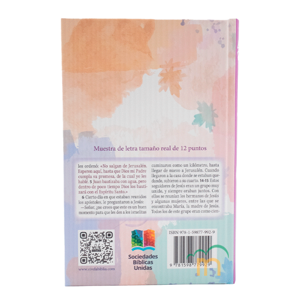 Biblia Mediana Salud Emocional TLA - Letra Grande - Tapa Dura - Blanco Lila - Image 4