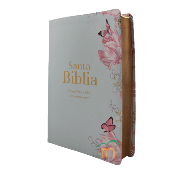 Biblia grande letra súper gigante Menta Claro RVR60 - Símil Piel - Image 2