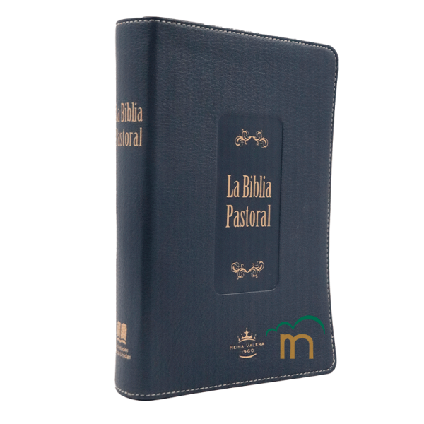 Biblia Pastoral RVR60 Mediana - Letra Grande - Imitación Piel Azul - Image 3