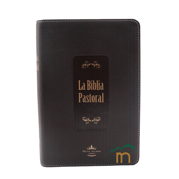Biblia Pastoral RVR60 Mediana - Letra Grande - Imitación Piel Café
