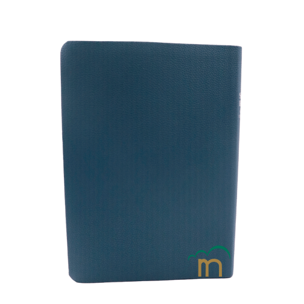 Biblia Grande RVR60 - Letra Gigante - Imitación Piel - Azul Claro Hojas - Image 2