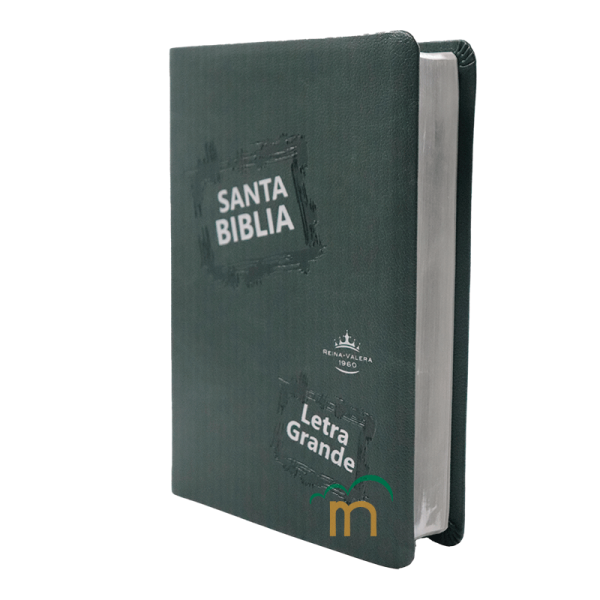 Biblia Mediana RVR60 - Letra Grande - Imitación Piel - Verde Oscuro