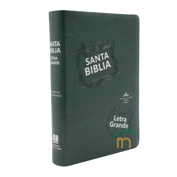 Biblia Mediana RVR60 - Letra Grande - Imitación Piel - Verde Oscuro - Image 2