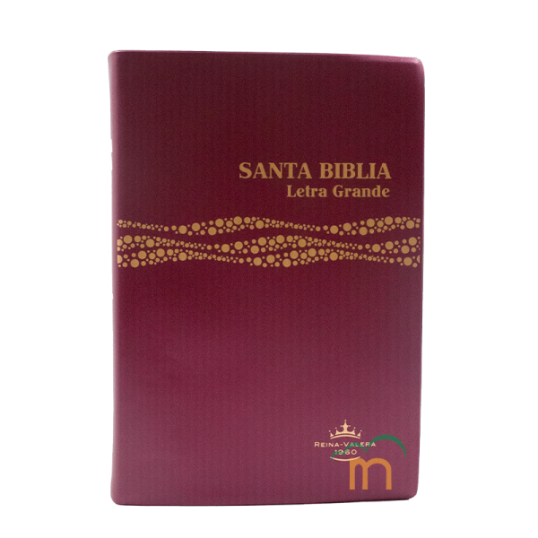 Biblia Mediana RVR60 - Letra Grande - Vinil Vino