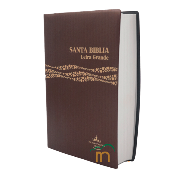 Biblia Mediana RVR60 - Letra Grande - Vinil Café - Image 2