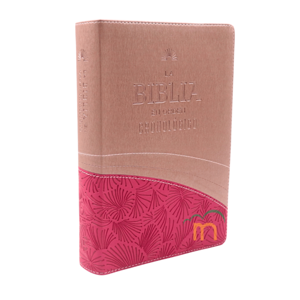 Biblia en orden cronológico RVR60 - Imitación Piel - Duo rosa/pastel - Image 3
