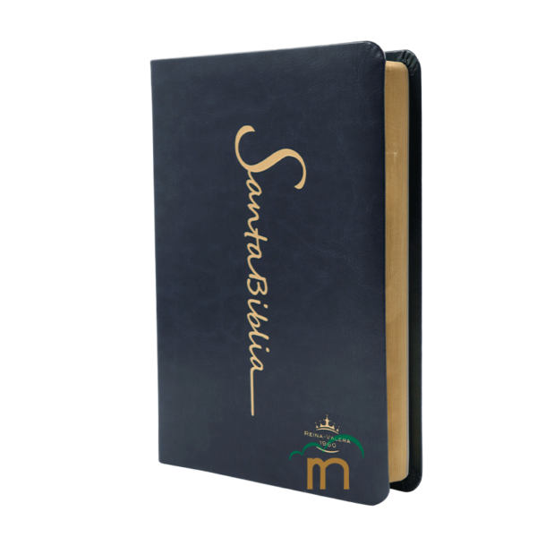 Biblia mediana letra grande RVR60 - Imitación Piel - Verde oscuro cursiva - Image 2