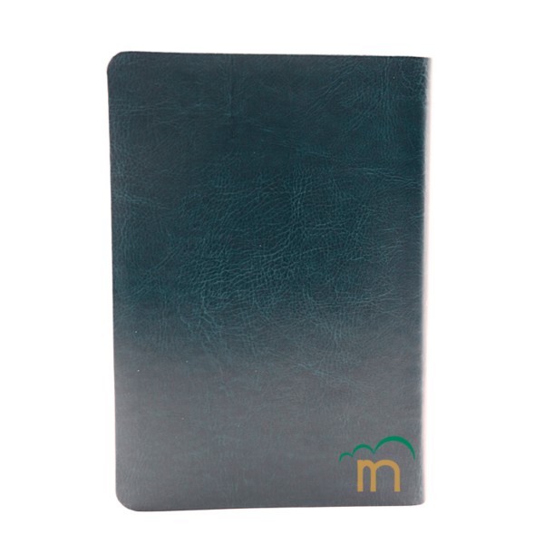 Biblia mediana letra grande RVR60 - Imitación Piel - Turquesa líneas - Image 4